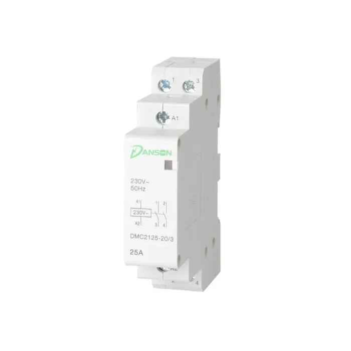 Modular Contactor – 25–63A, 2P/4P, 230V 50Hz, 1–3 Module, Multiple Contact Configurations