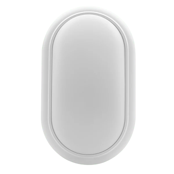 Ovia 15W Oval LED Bulkhead – IP65/IP54 – Standard & PIR Sensor – White & Black