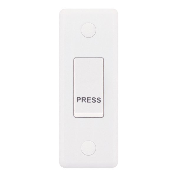 10 Amp Architrave Push Switch “PRESS” 1 Gang – X-Rated