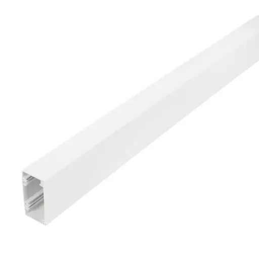 Marshall Tufflex 100mm x 50mm Mono 10 Square Dado Trunking White (3m Length)