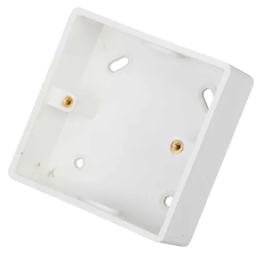 Scolmore Click Mode 29mm PVC Surface Box with Knockout